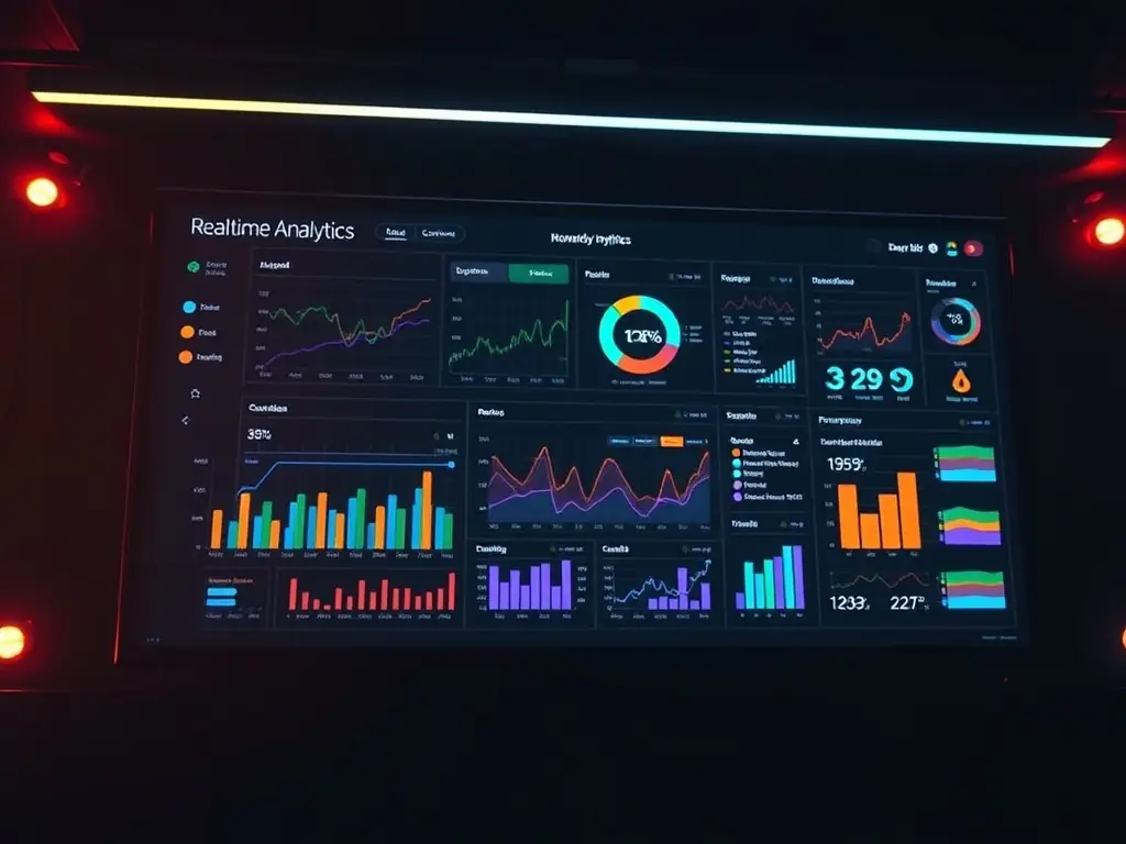 A dashboard displaying key performance indicators (KPIs) and data visualizations, highlighting the impact of marketing efforts.
